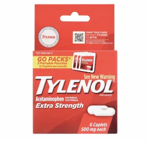 Tylenol Extra-Strength Go Packs- D20