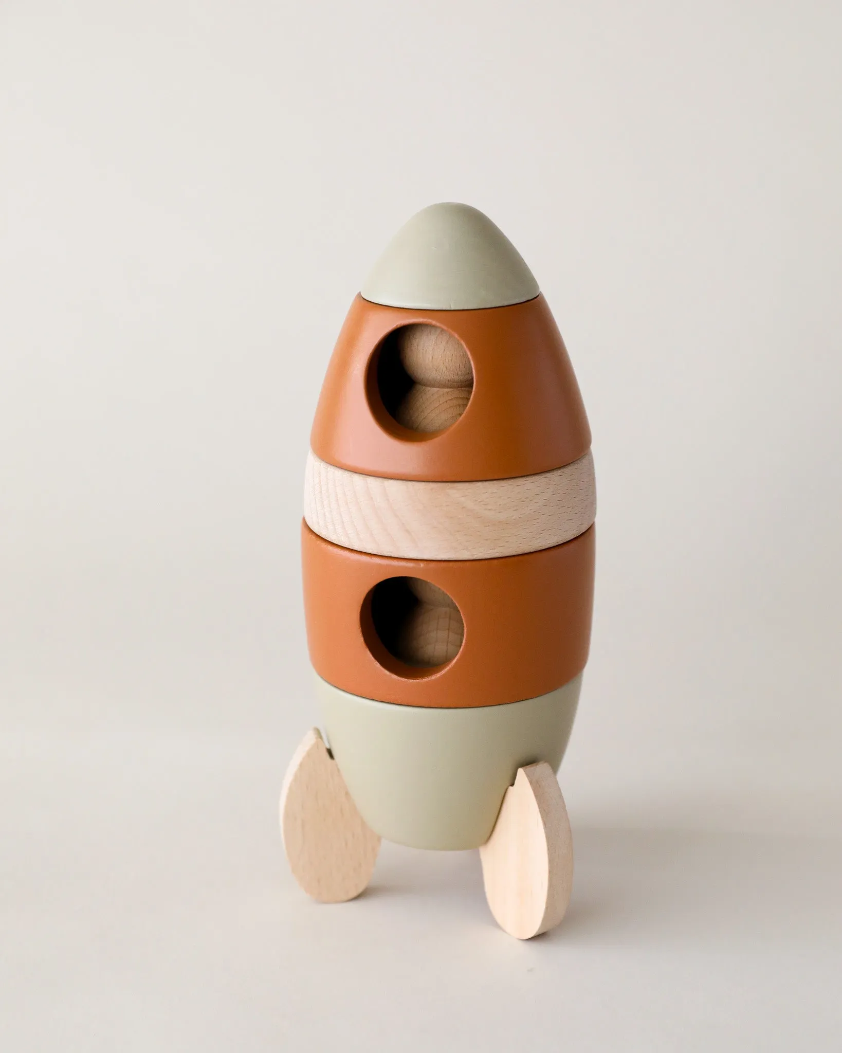 Wooden Stacking Rocket
