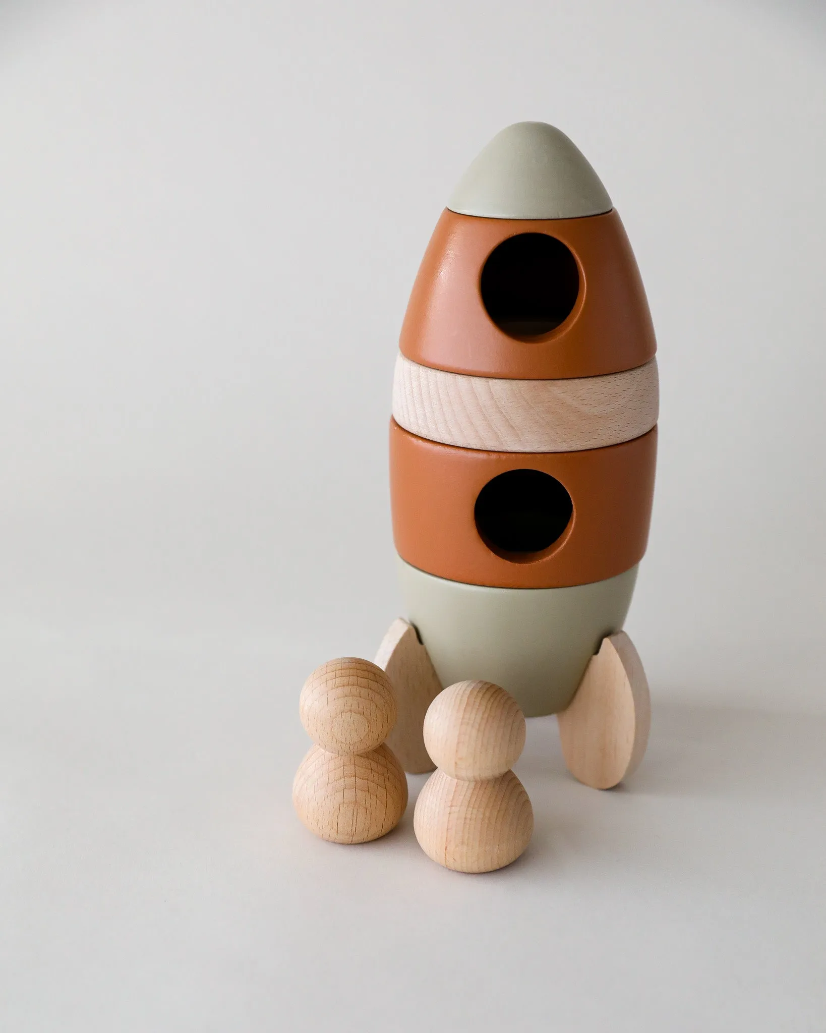 Wooden Stacking Rocket