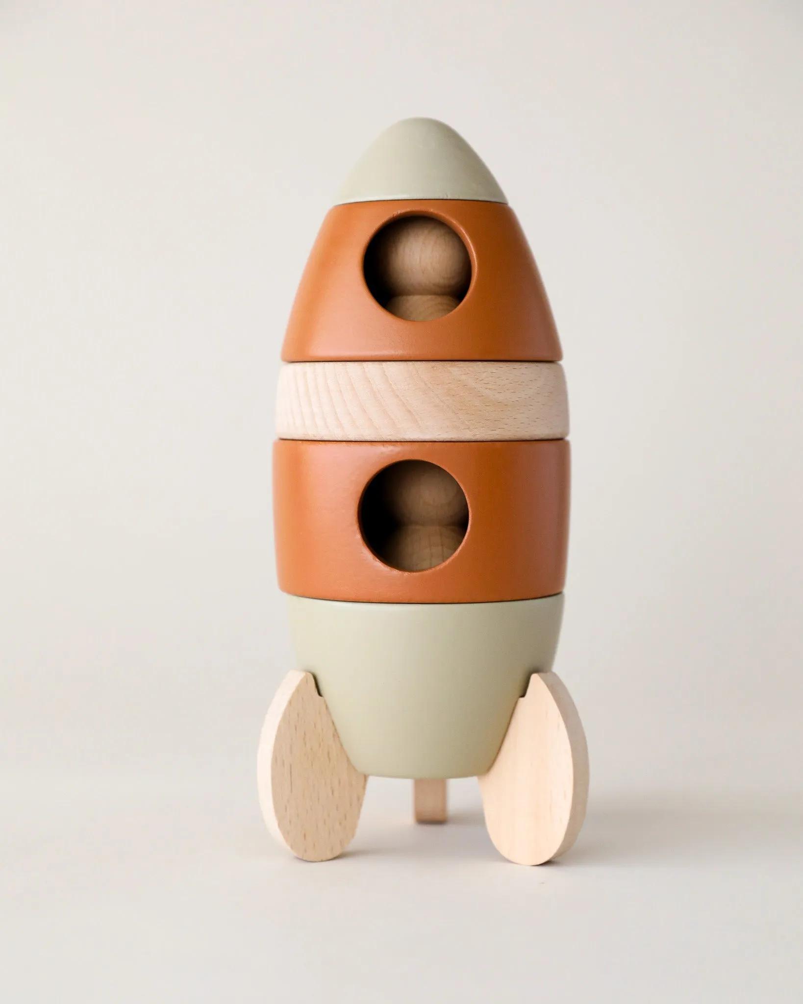 Wooden Stacking Rocket